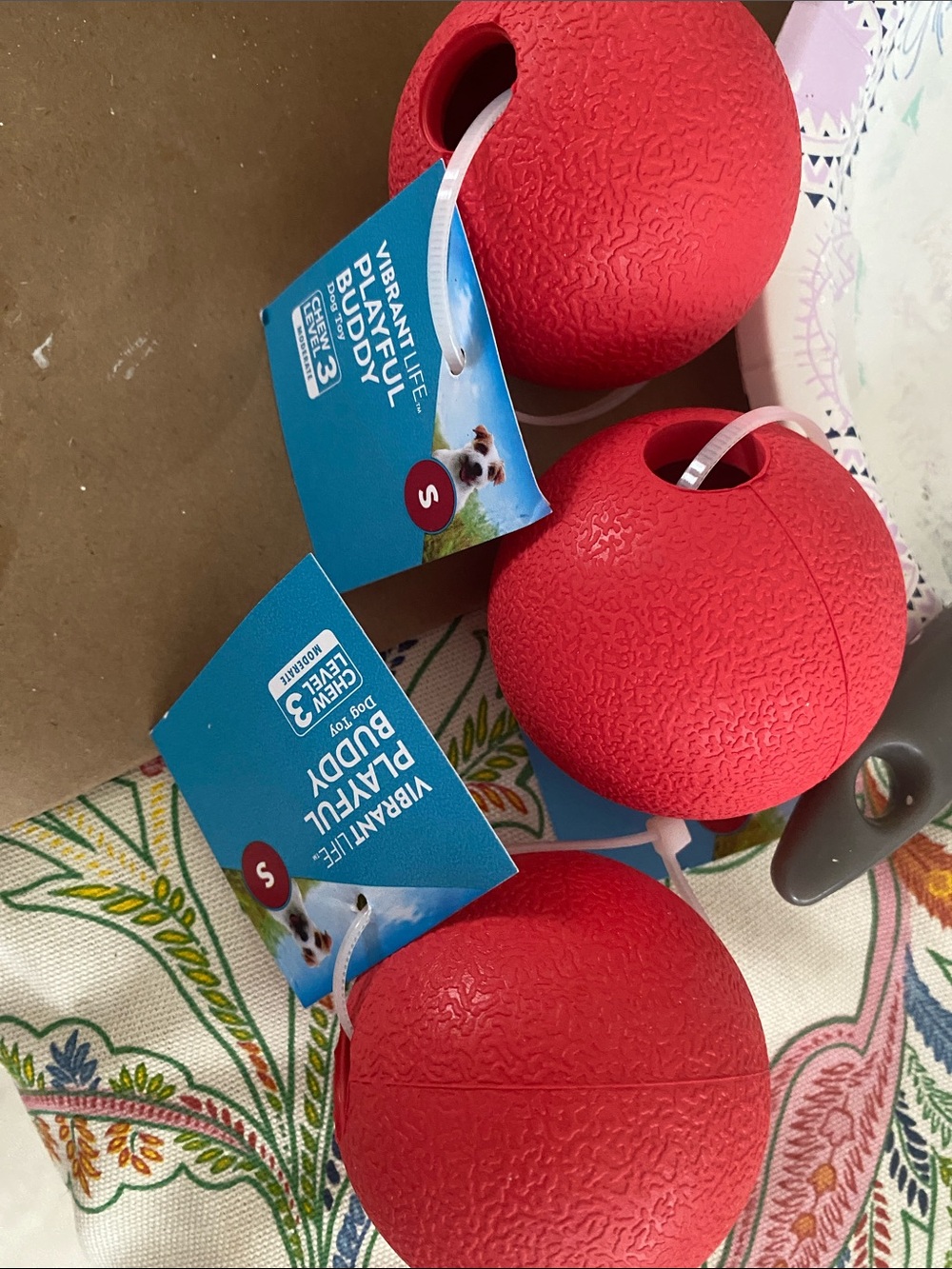 Vibrant Red Playful Buddy Dog Toy (3)